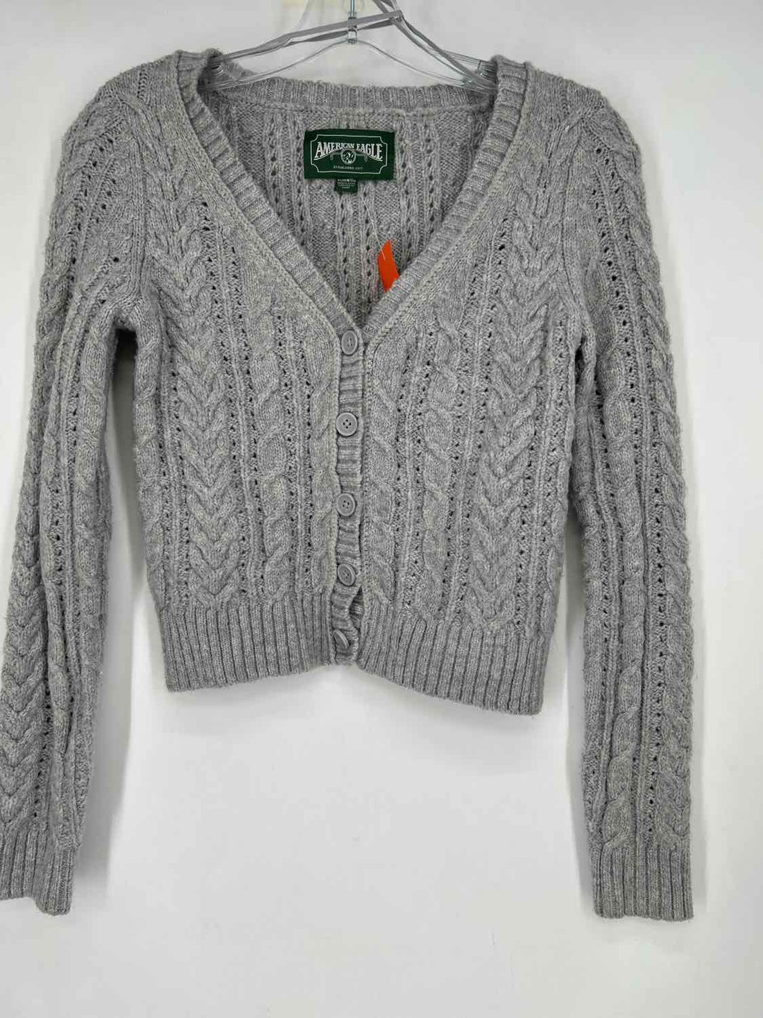 American Eagle Size XS Light Gray Cardigan