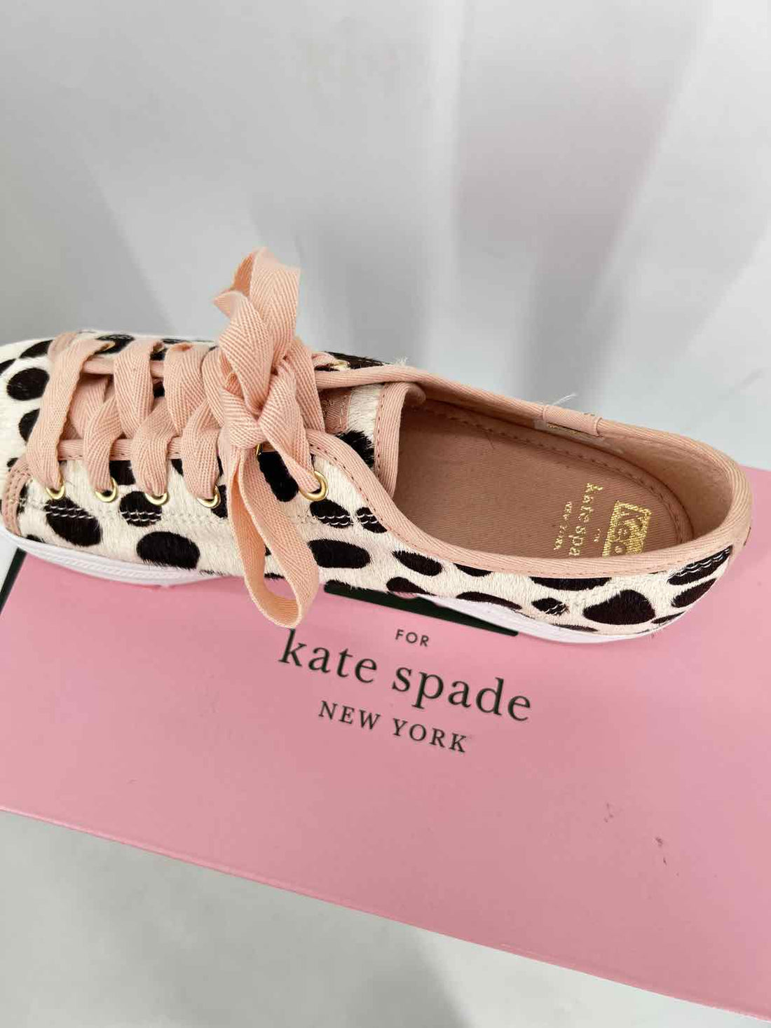 Keds x Kate Spade Women Size 9 Cheetah New In Box Triple Kick Calf Hair Sneakers