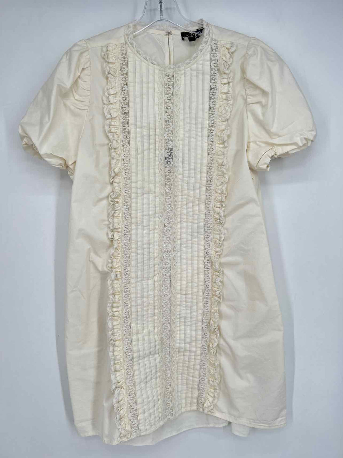 J Crew Size M Off White SS Dress