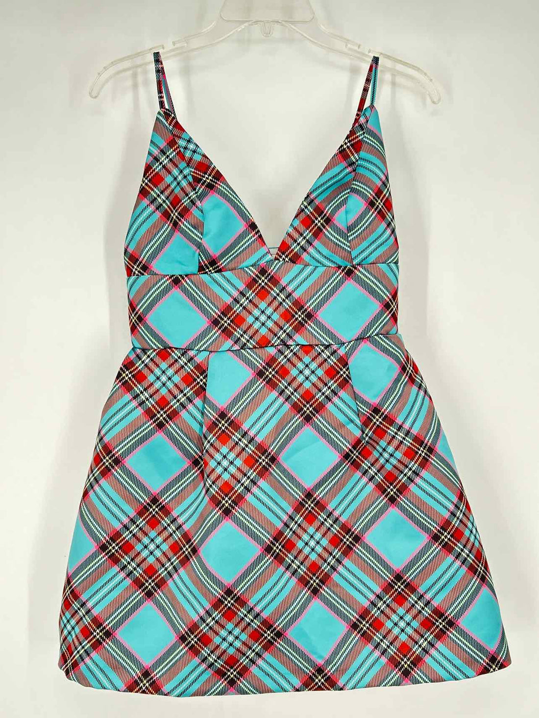 Kimchi Blue Size XS Light Teal Plaid NWT Dress