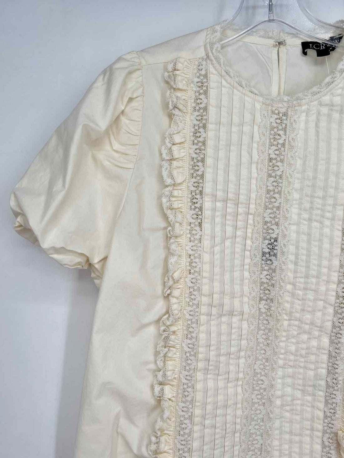 J Crew Size M Off White SS Dress