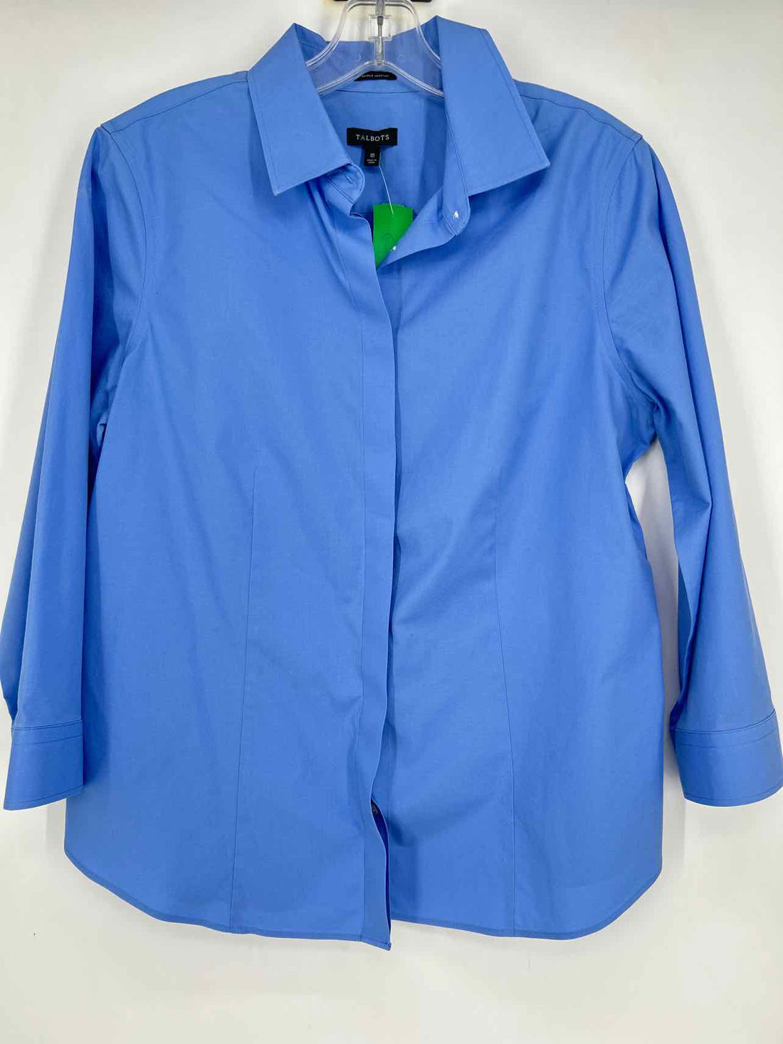Talbots Size 10 Blue Long Sleeve