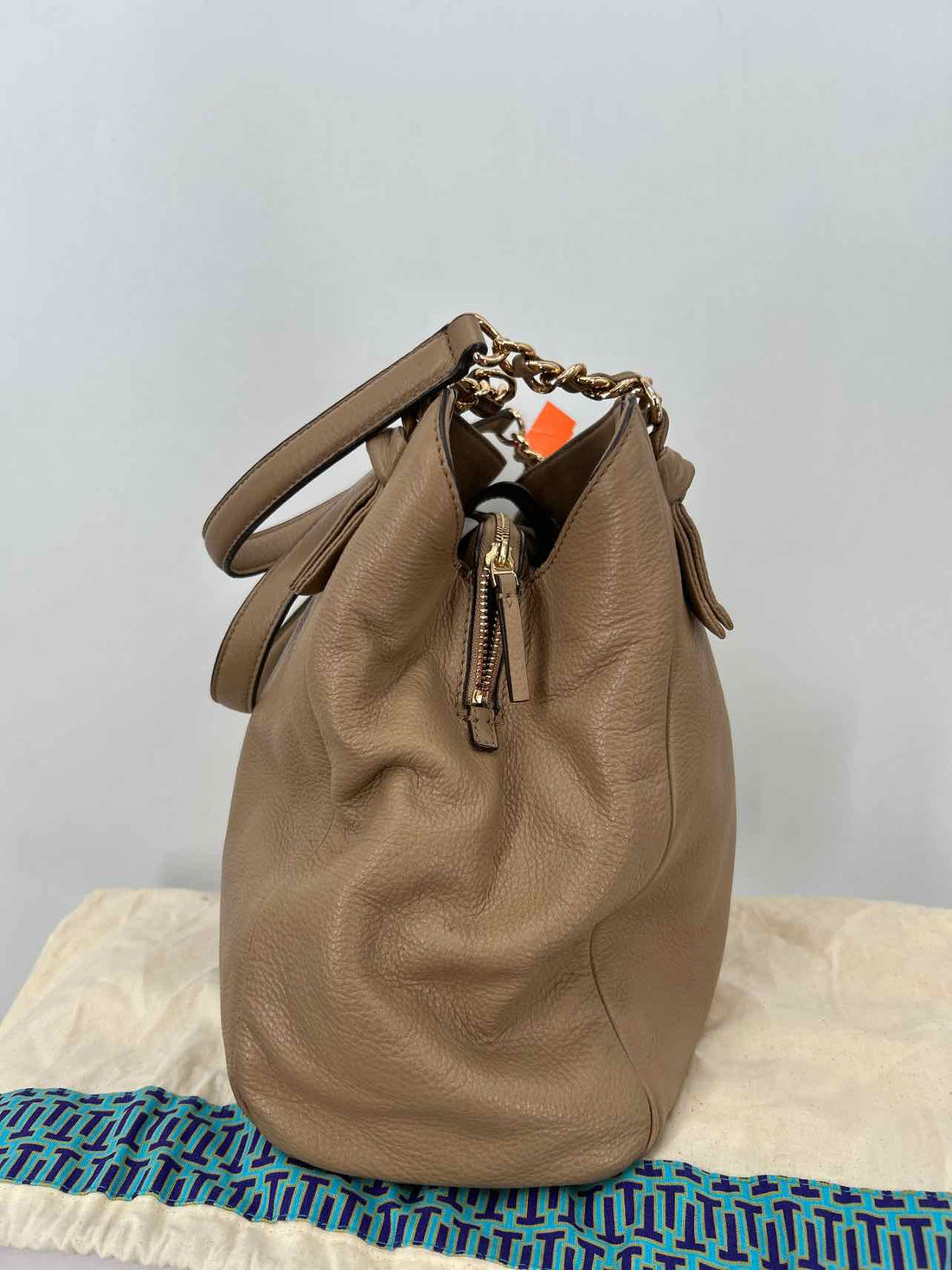 Tory Burch Tan Leather Pre Owned Harper Tote