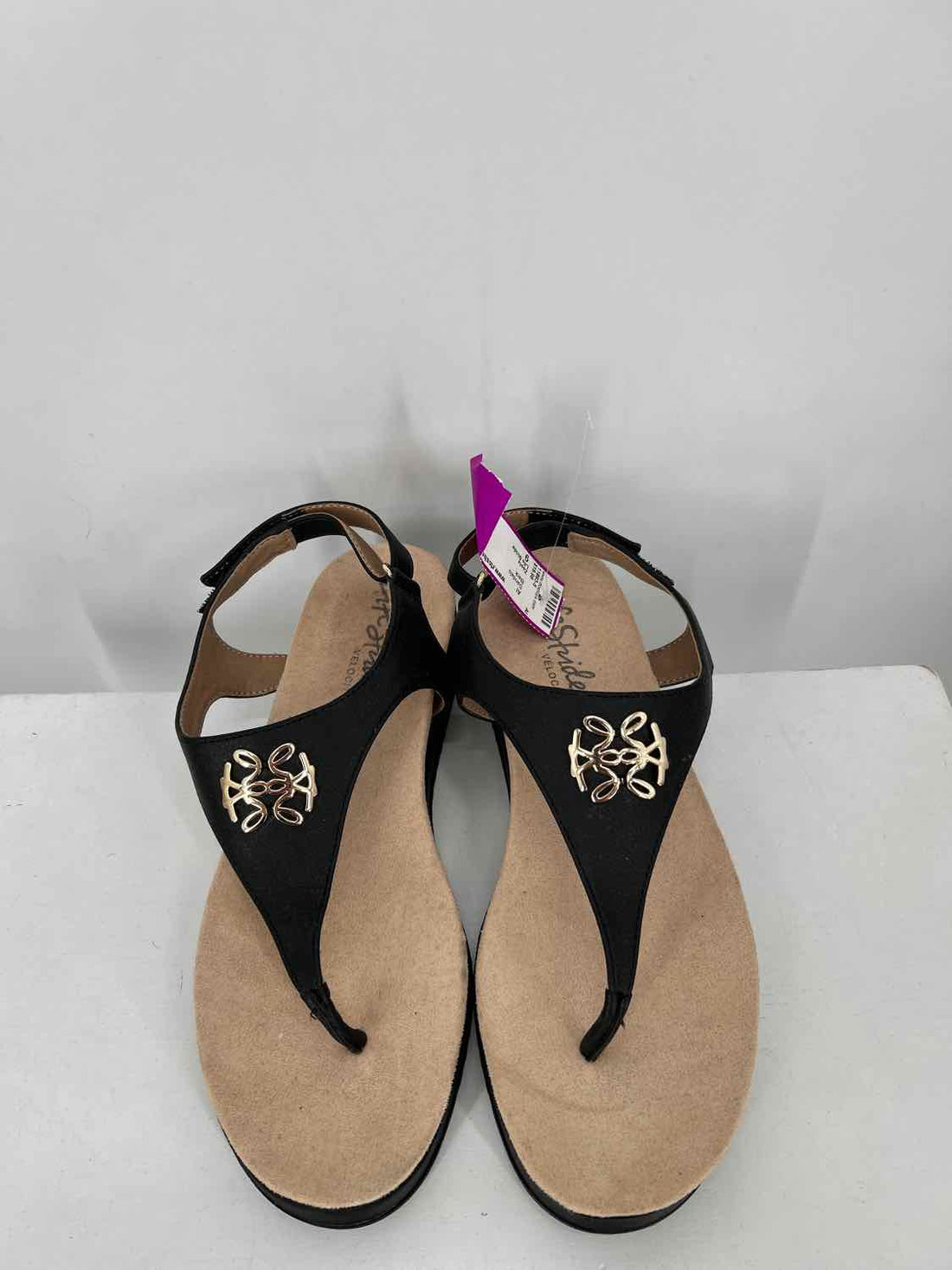 Life Stride Women Size 9 Black Sandals