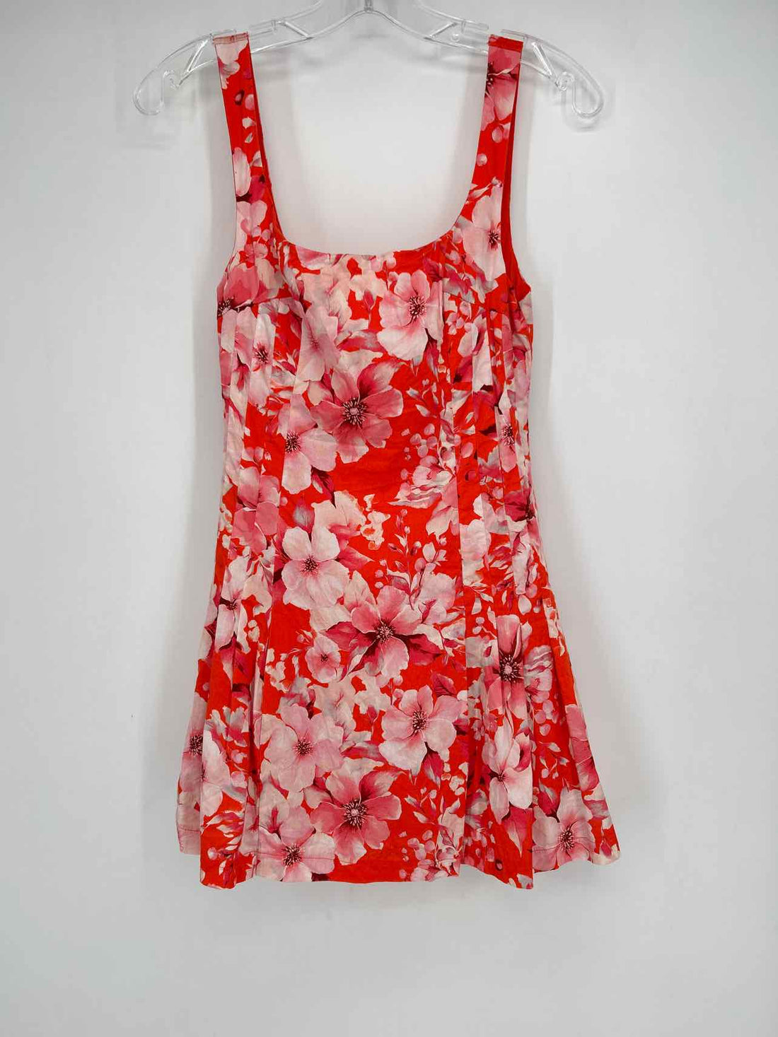 Olivaceous Size S Orange Floral Dress