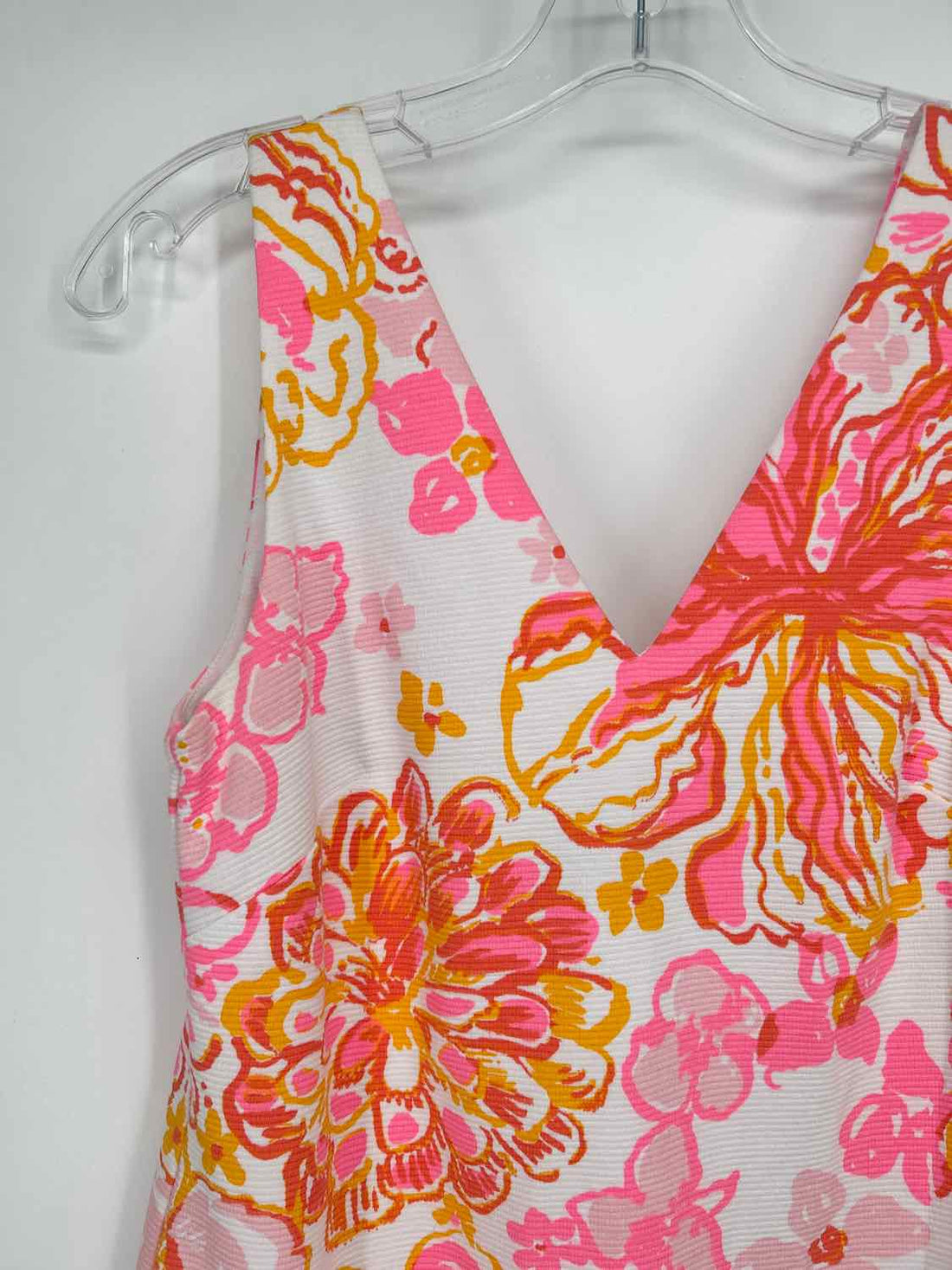 Lilly Pulitzer S Pink & Orange Floral Lilly Pulitzer Dress