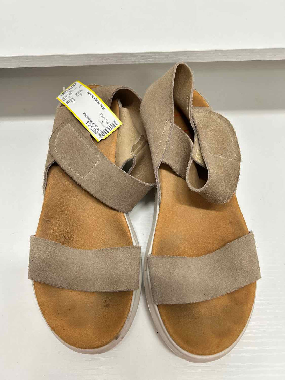 On Foot Women Size 38 Taupe Sandals