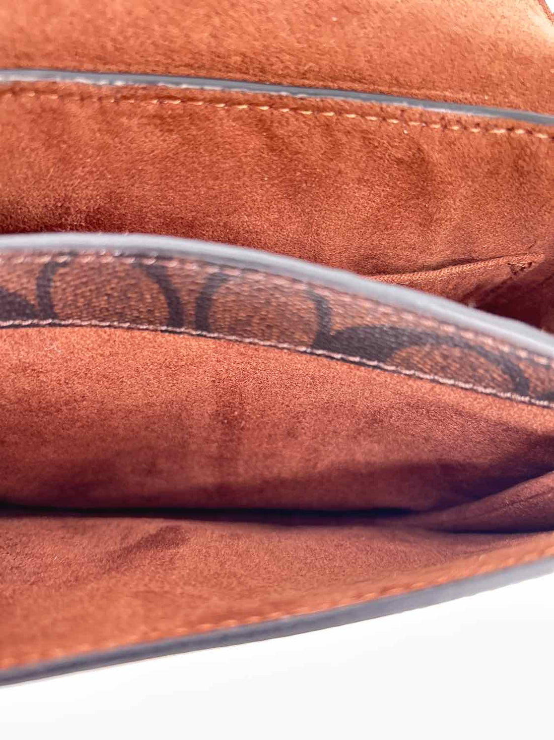 Coach Monogram Leather Pre Owned Crossbody