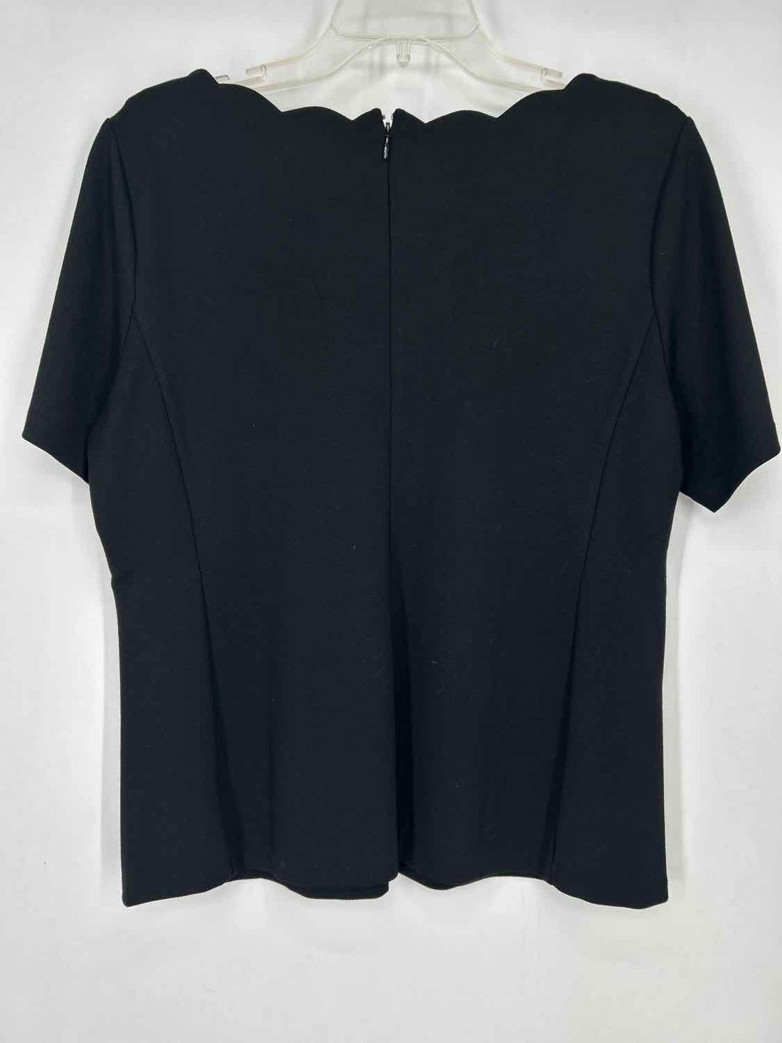 Talbots Size L Black Short Sleeve