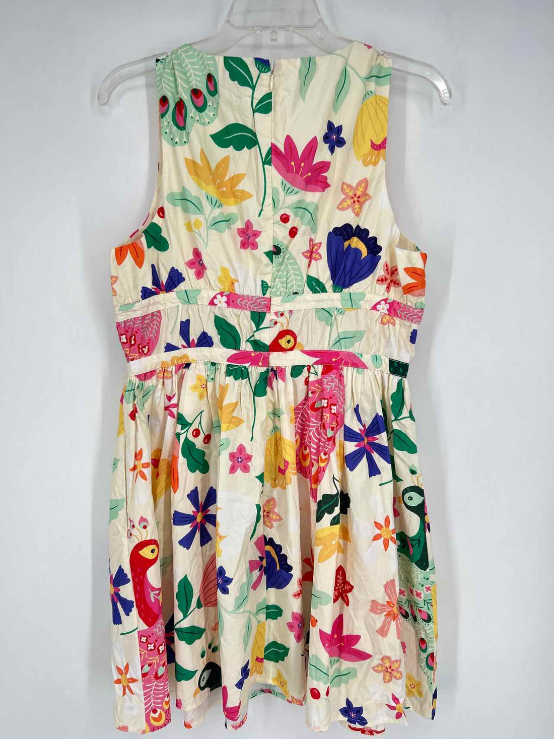 Sincerely Jules Size M Cream Floral Sleeveless Dress