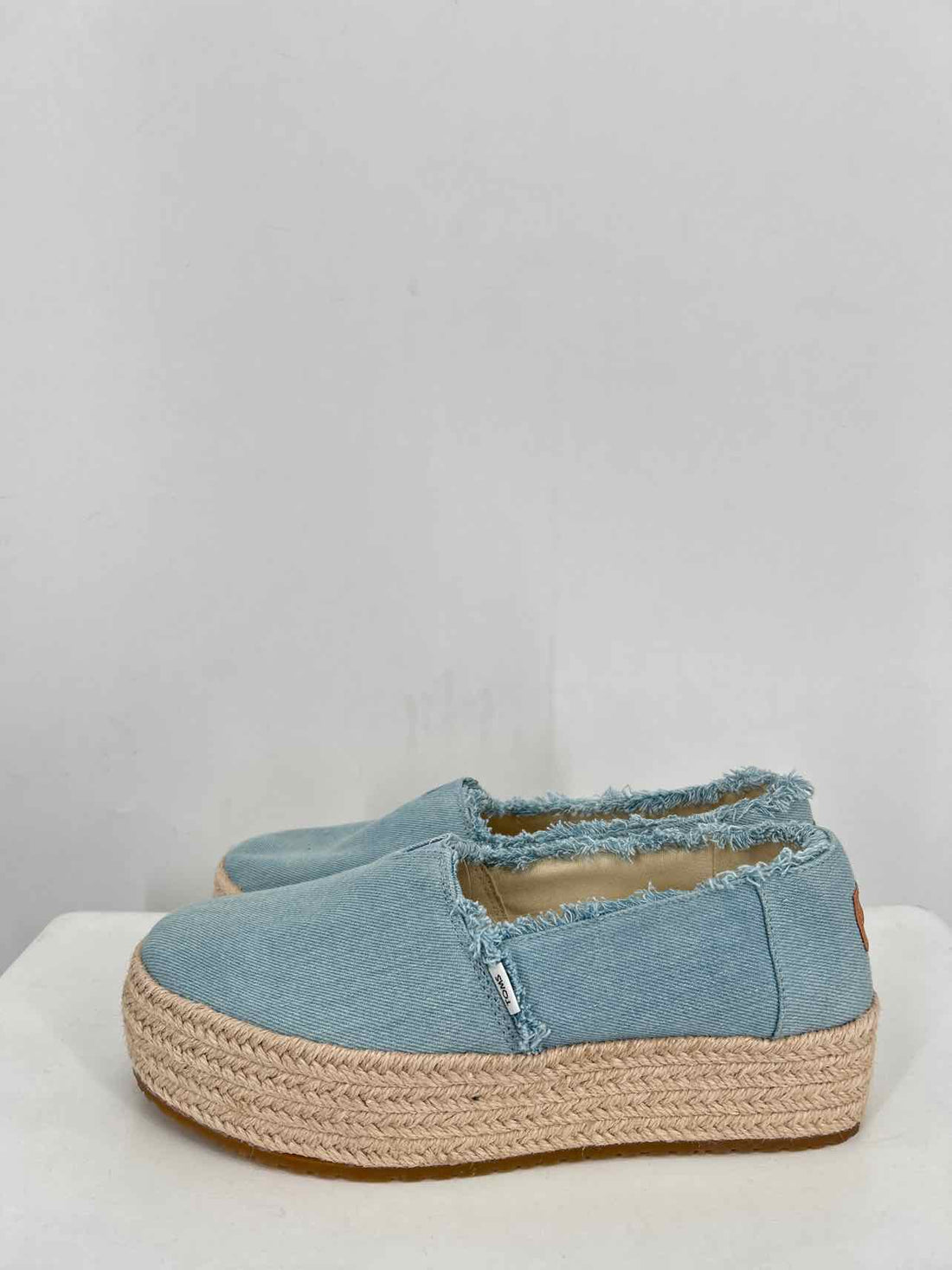 Toms Women Size 7 Blue Espadrilles Platforms
