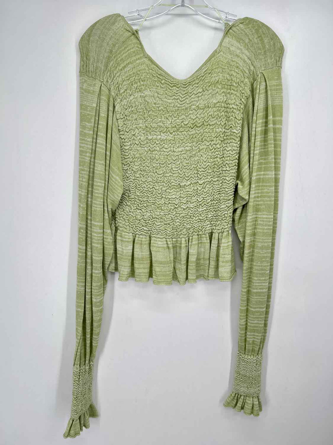 Free People Size S Green Long Sleeve