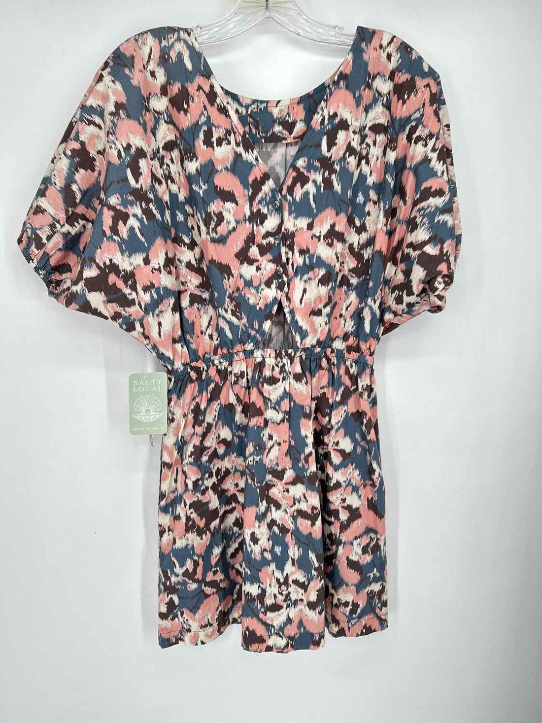 Cleobella XS Blue Pink & White Print NWT Boutique Dress