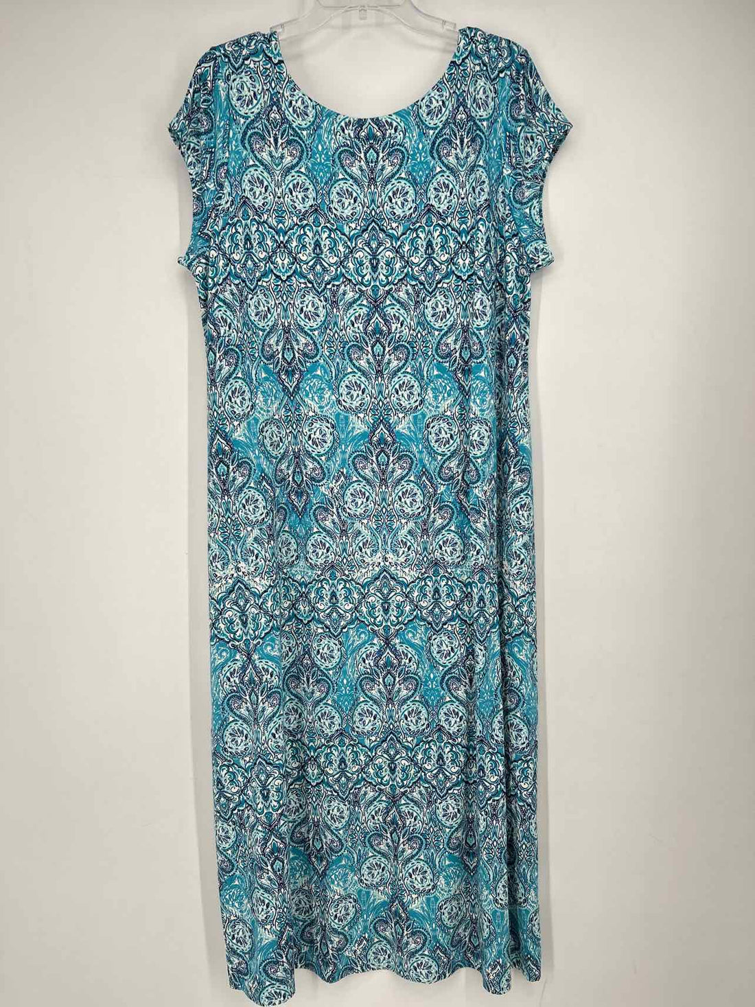 J Jill Size LP Blue Print NWT Dress