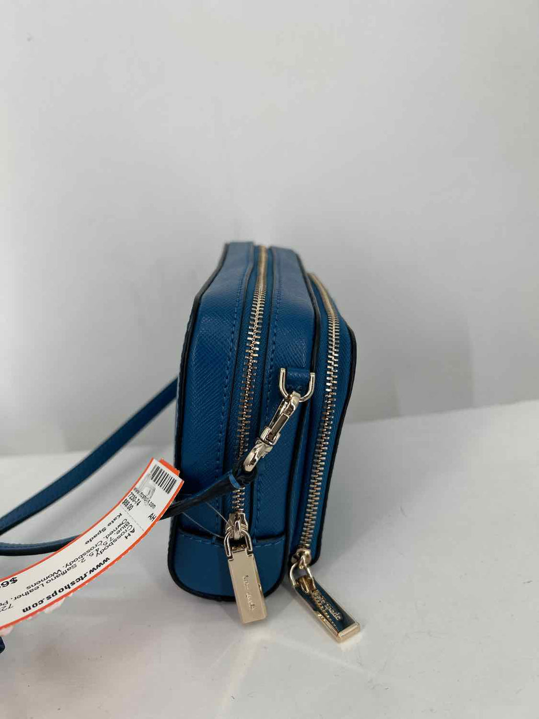 Kate Spade Blue Saffiano Leather Crossbody