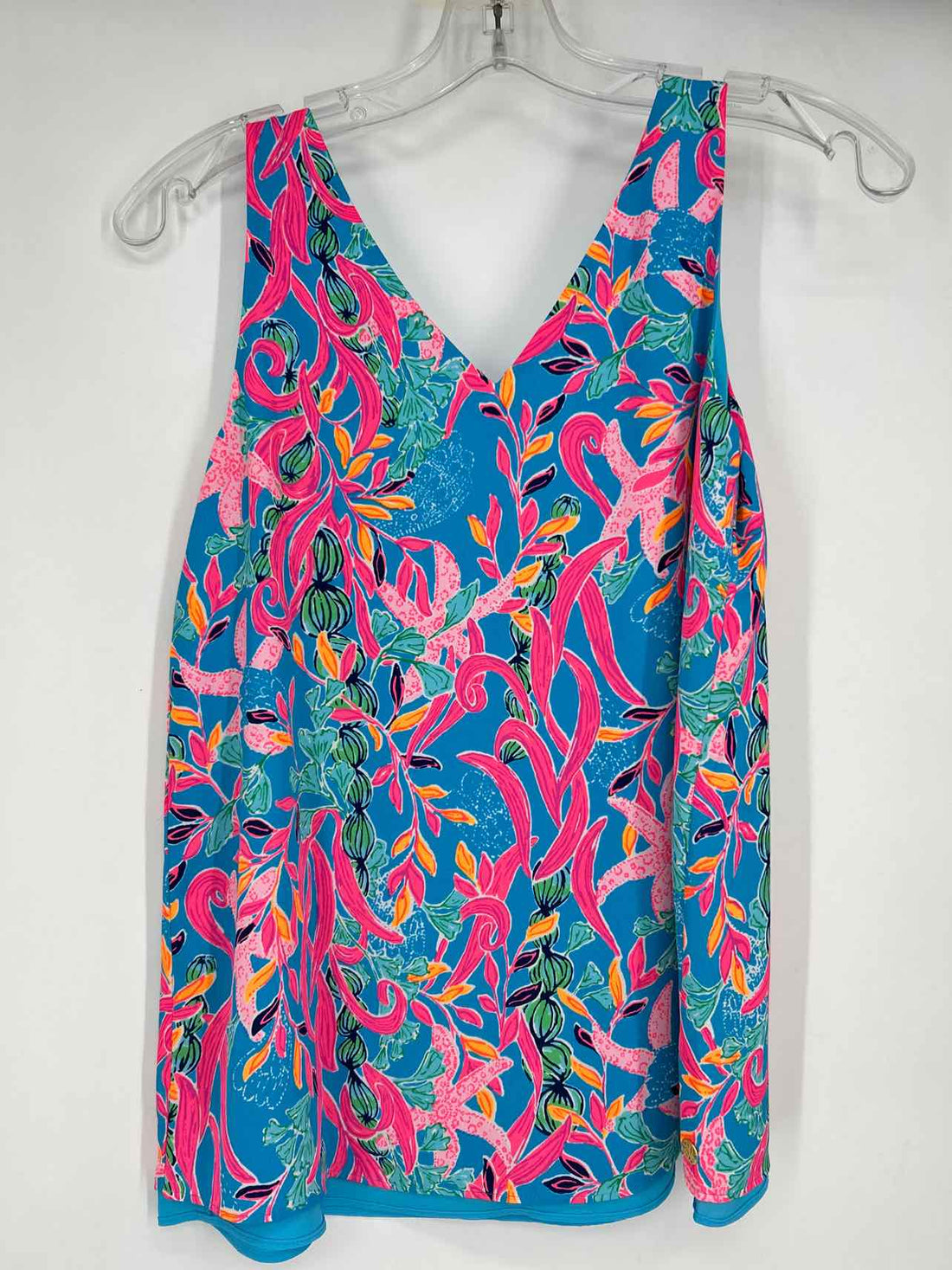 Lilly Pulitzer XXS Blue & Pink Print Reversible NWT Lilly Pulitzer Top