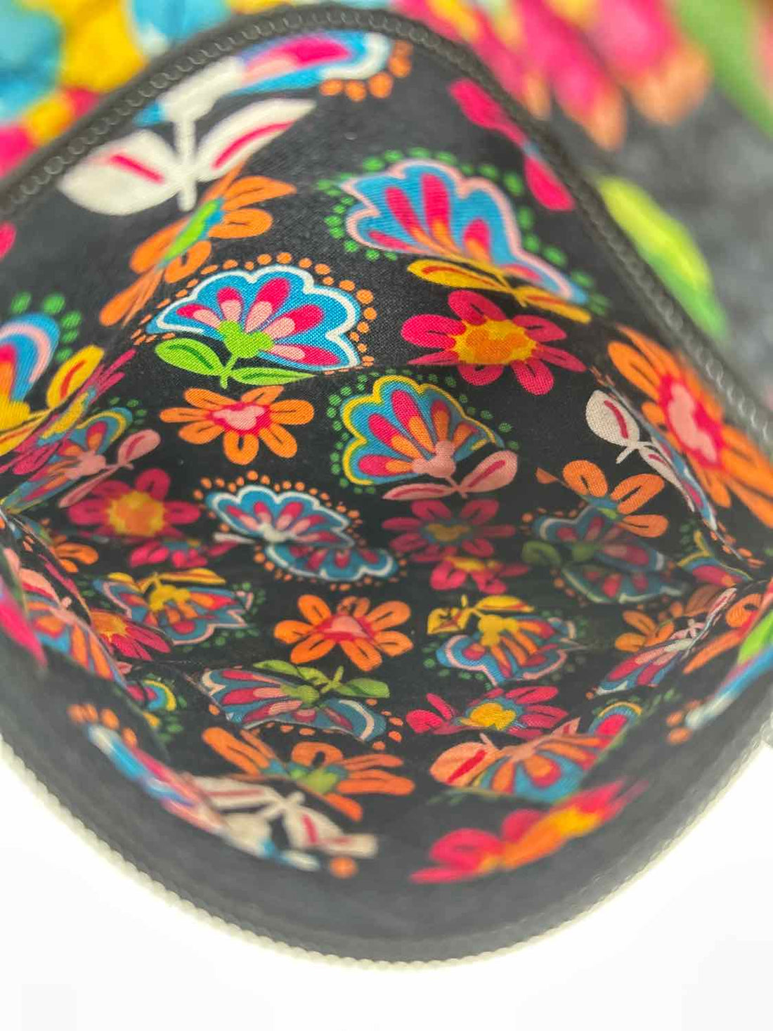 Vera Bradley Black Floral Quilted Crossbody