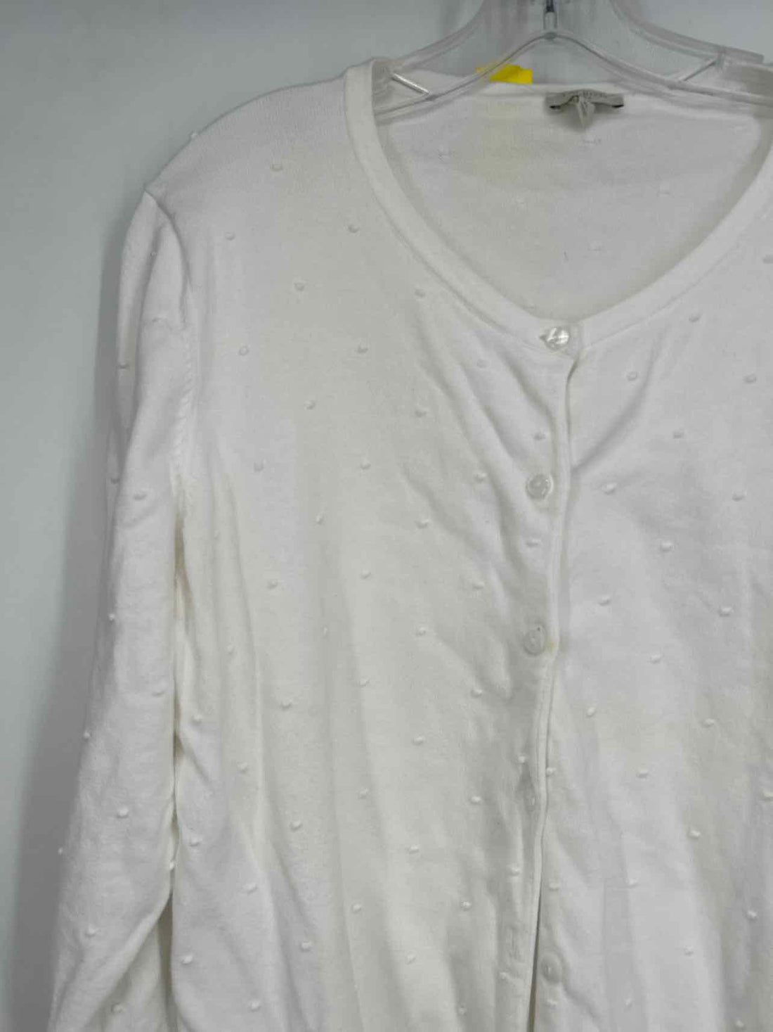 Talbots Size XL White Cardigan