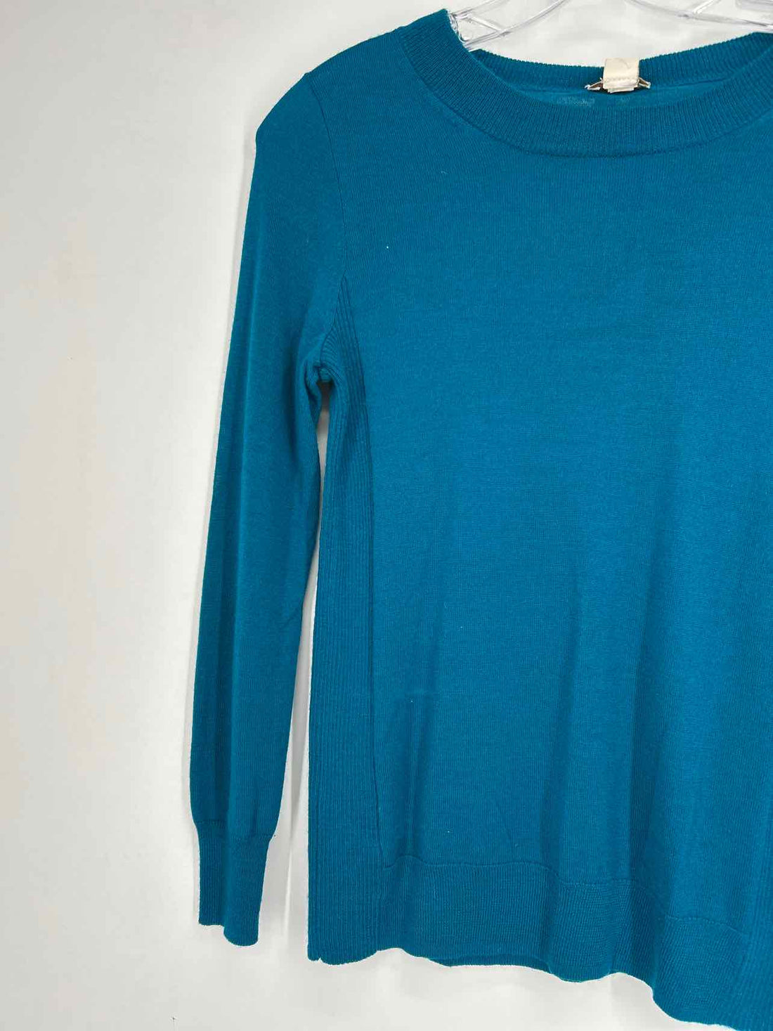 J Crew Size SP Dark Blue Merino Wool Blend Sweater