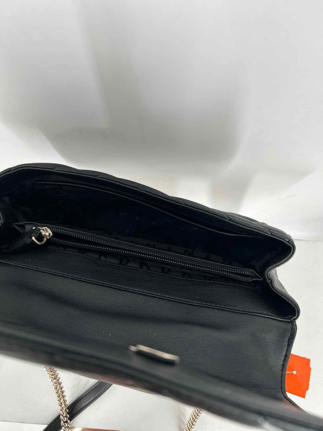 DKNY Black Faux Leather Crossbody