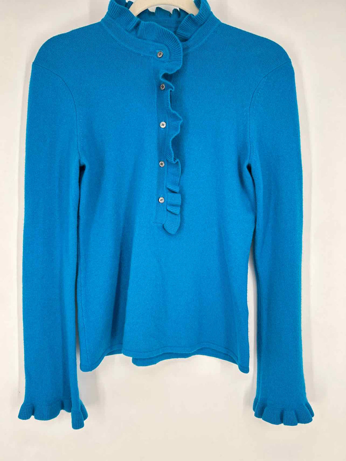 Tory Burch Size S Blue Cashmere Sweater