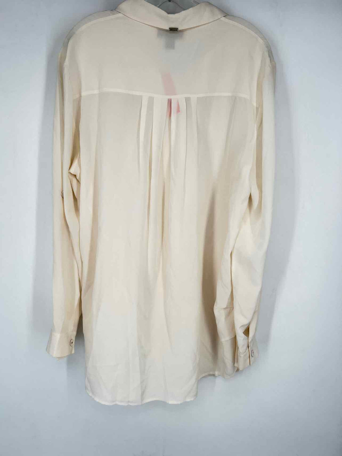 St John Size 14 Cream Silk Long Sleeve
