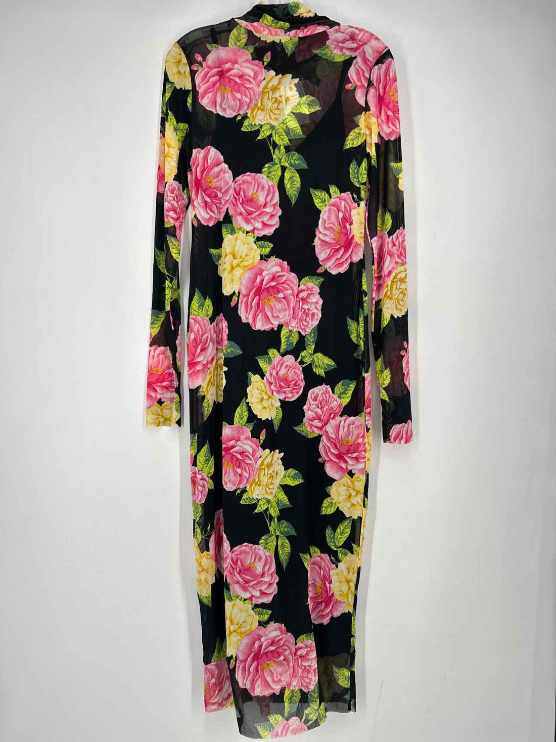 AFRM Size L Black Floral Mesh NWT Dress
