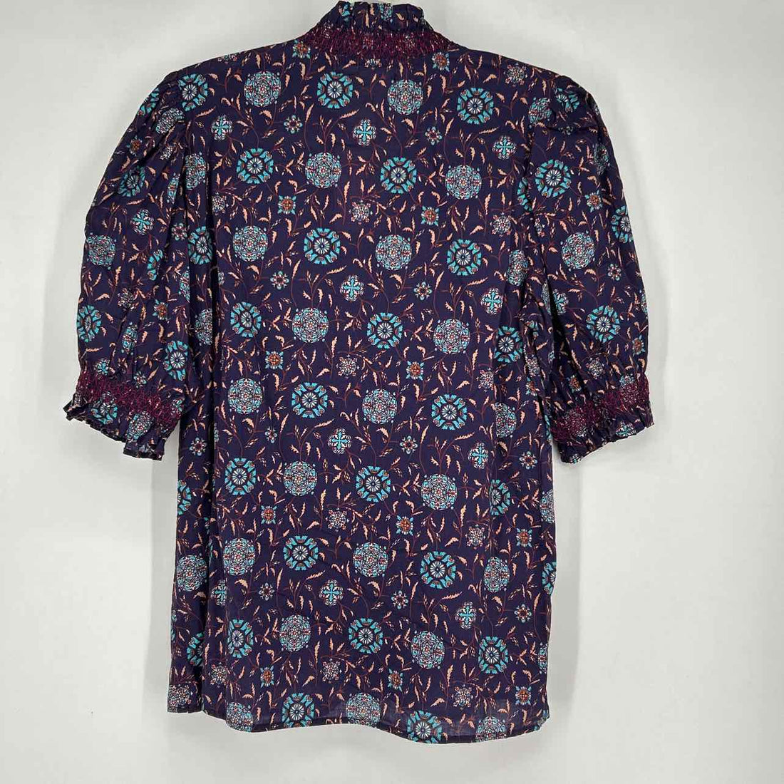 Lola Australia S Dark Purple Floral New Boutique Top