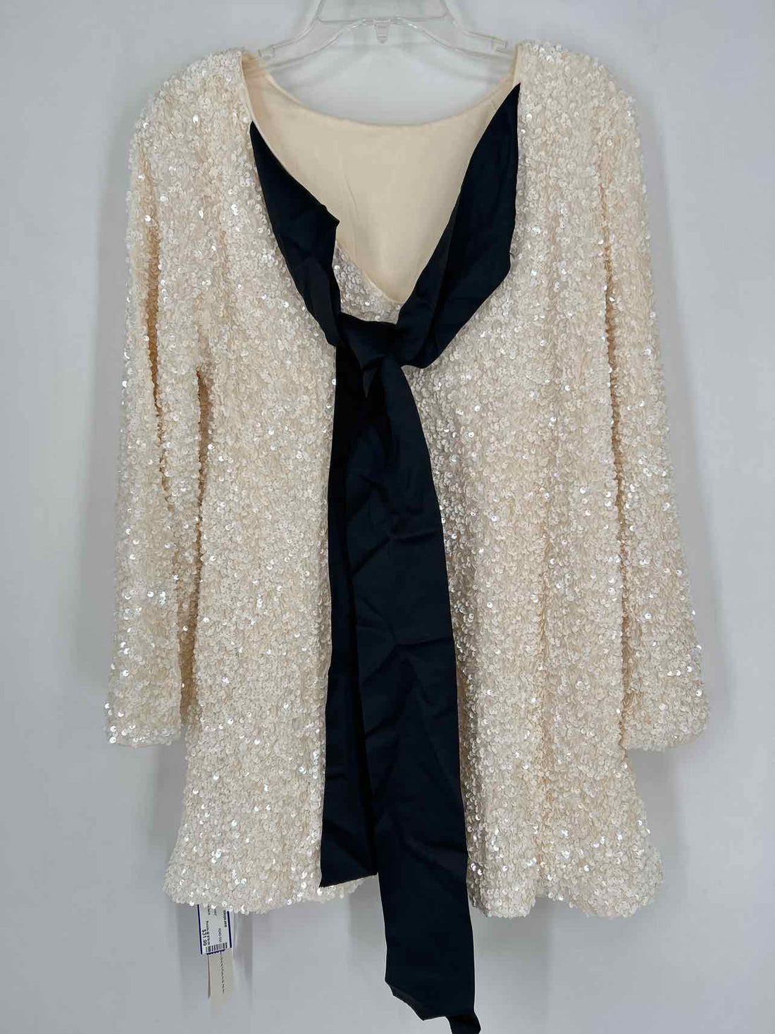 Commense Size L Ivory Sequined NWT Dress