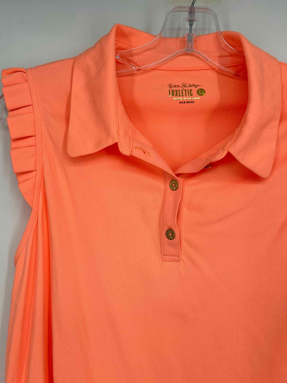 Lilly Pulitzer Luxletic Size L Neon Peach Lilly Pulitzer Luxletic Top