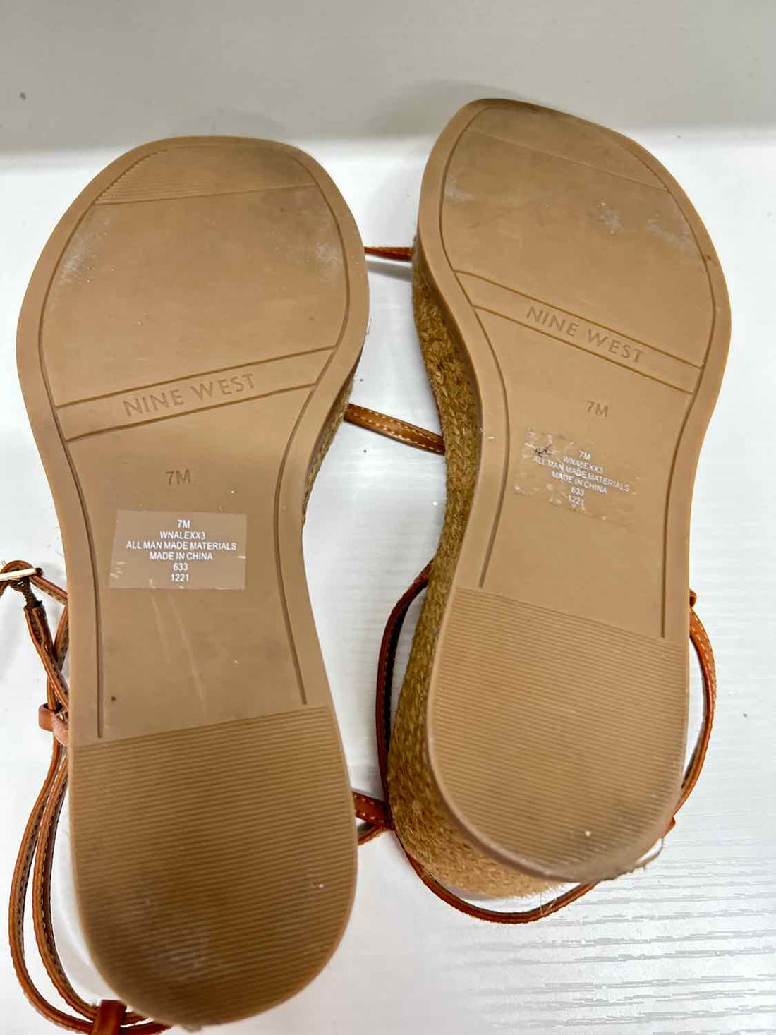 Nine West Women Size 7 Cognac Espadrilles