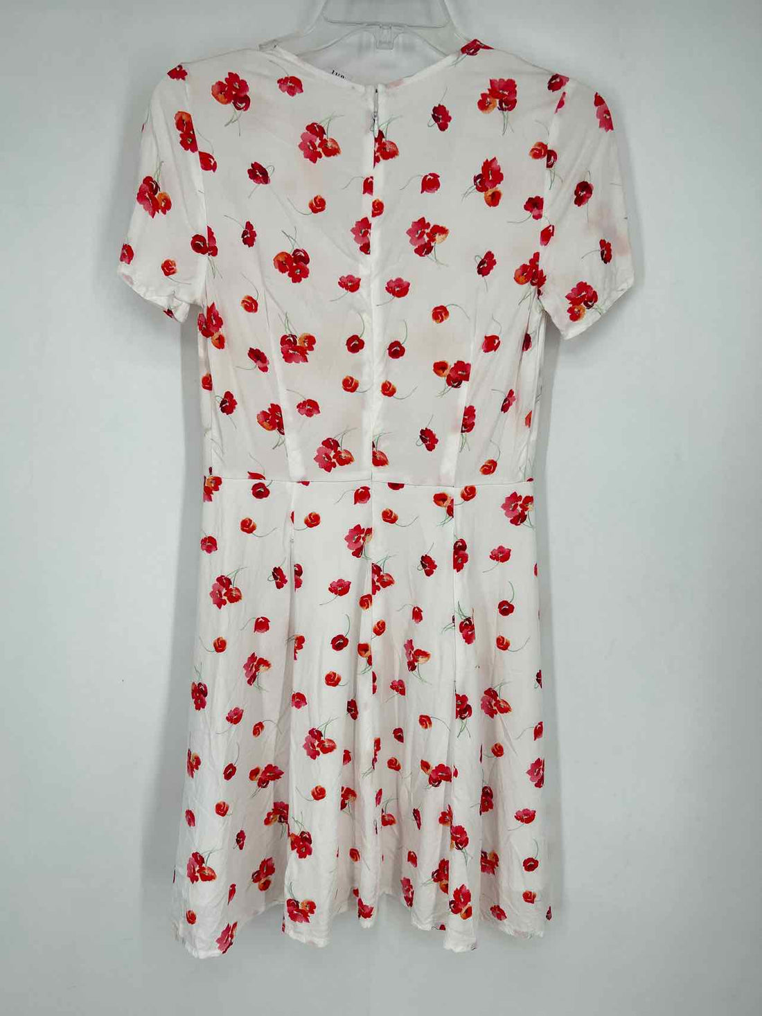 Gap Size 4 White & Red Floral Short Sleeve Dress