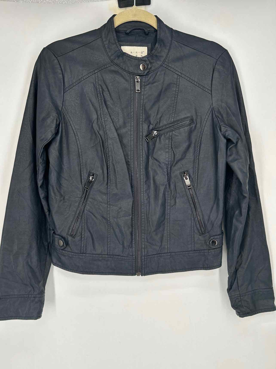 A New Day Size S Black Faux Leather Jacket