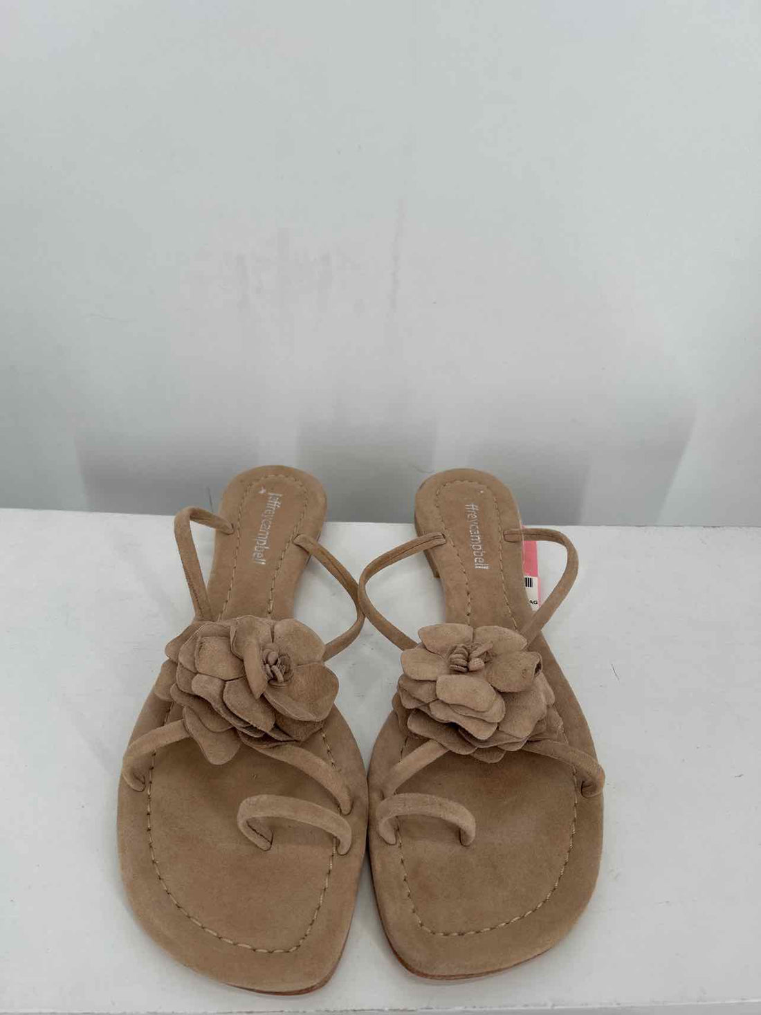 Jeffrey Campbell Women Size 8 Taupe Genuine Suede Sandals
