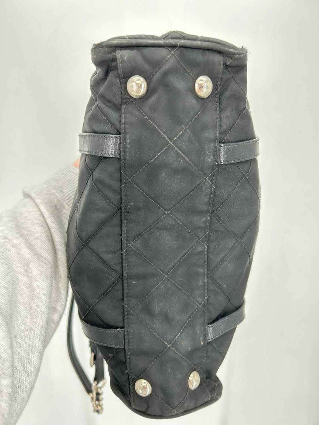 Prada  Tessuto Quilted Chain Black Vintage LUXURY