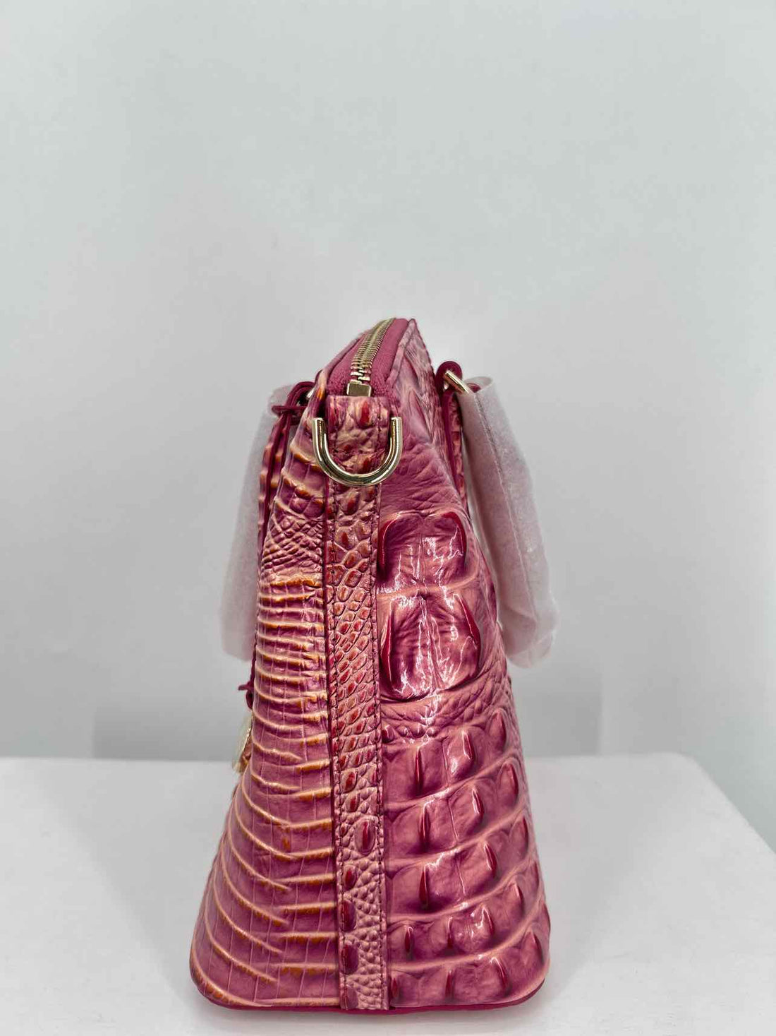 Brahmin Blush Croc Embossed Leather NWT Crossbody