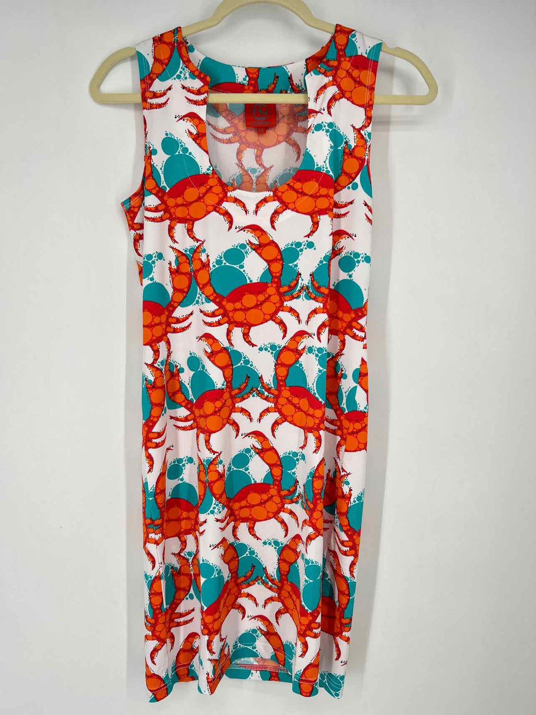 Tracy Negoshian Size XS White Print Sleeveless Dress