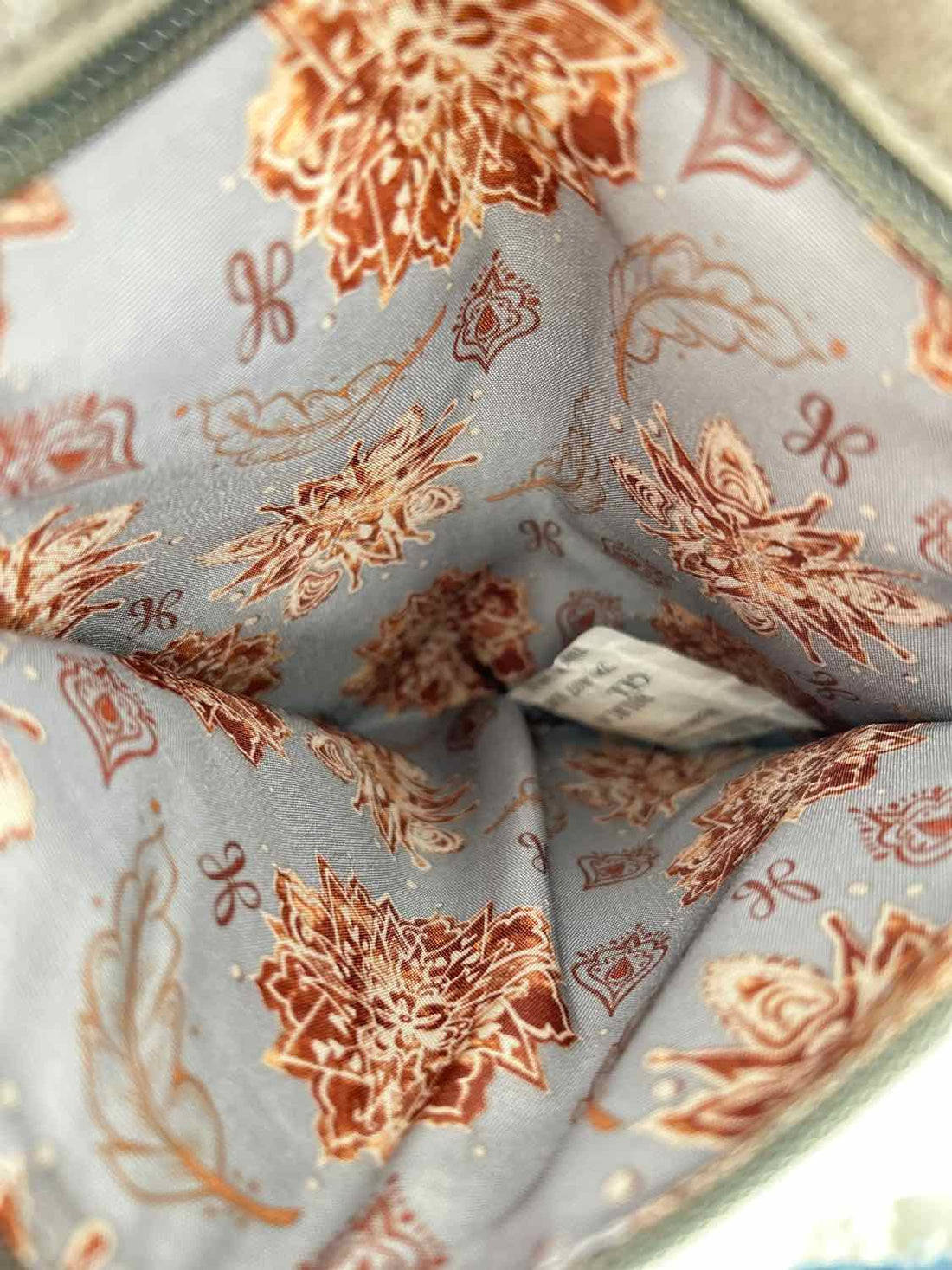 Hobo Gray Kiss Lock Fold Over Wallet