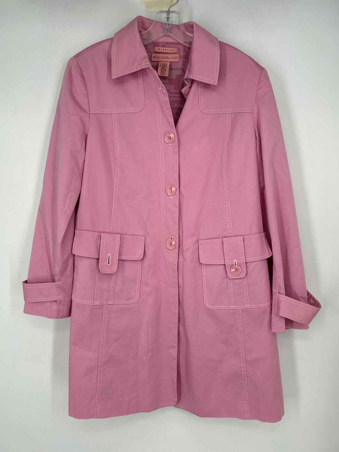 Bandolino Size 8 Pink Cotton Coat