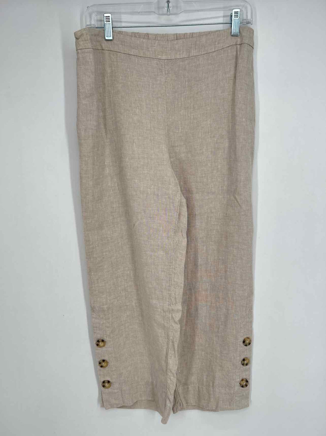 Chicos Size .5 (6) Beige Linen Pants