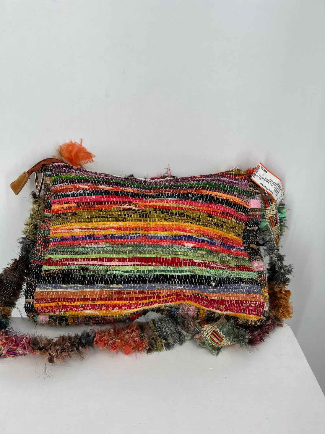 Handmade Multi Color Mixed Media Pre Owned Crossbody