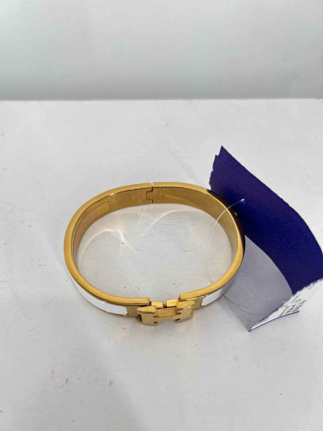 Hermes Enamel Gold Bracelet