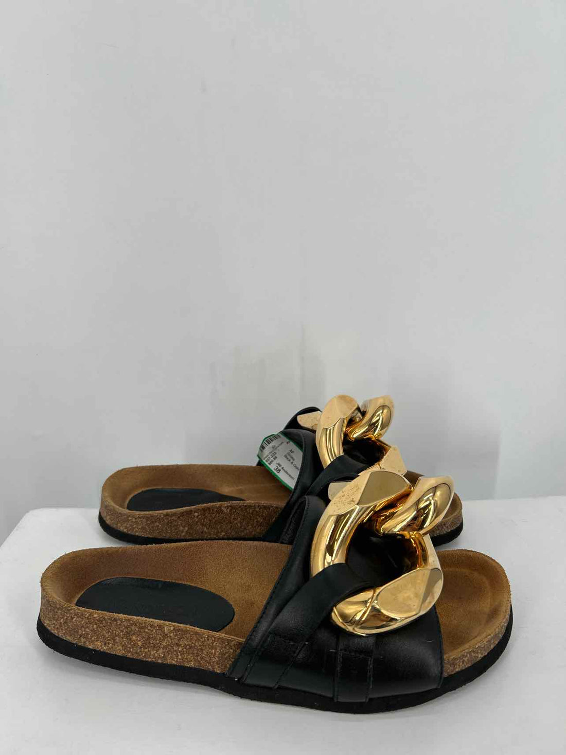 JW Anderson Women Size 38 Black & Gold Slides