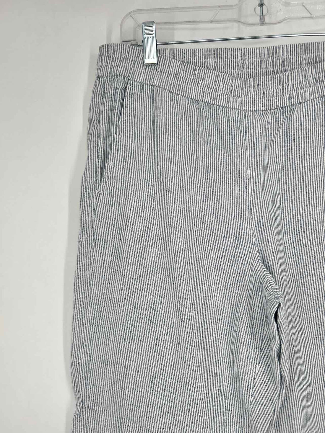 Talbots Size 10P White Striped Pants