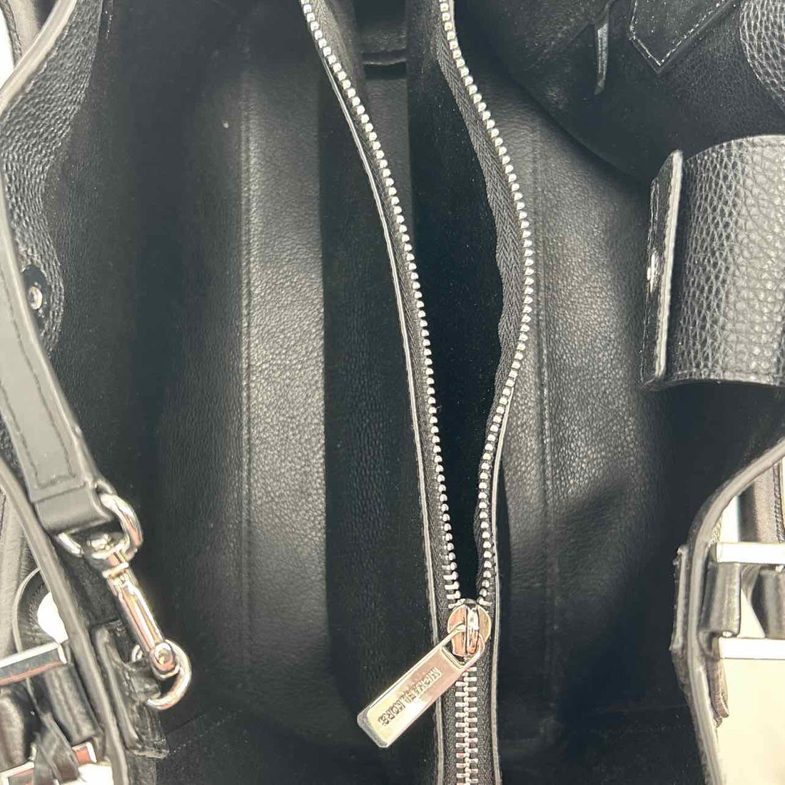 Michael Kors Black Leather Pre Owned Satchel