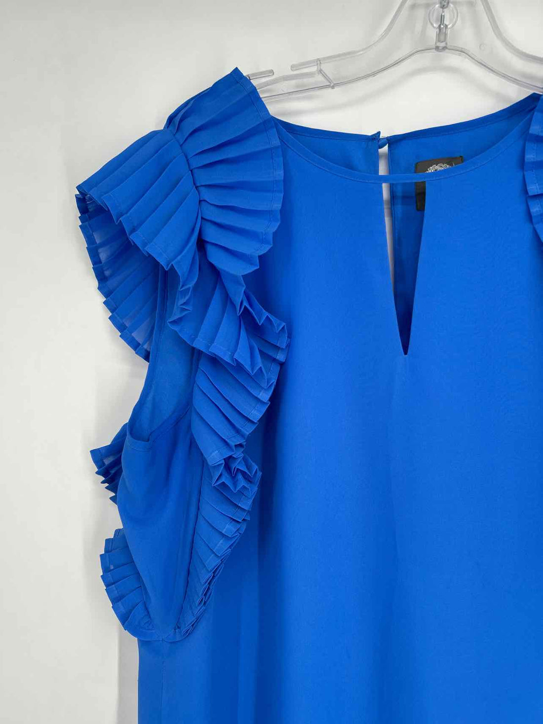 Vince Camuto Size 14 Blue Short Sleeve Dress