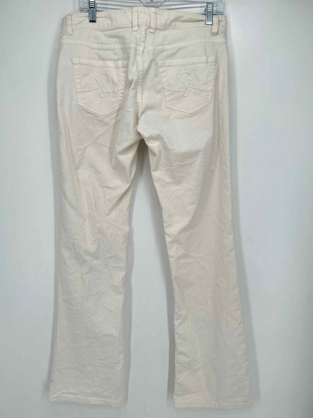 Lilly Pulitzer Size 8 Ivory Palm Beach Fit Jeans