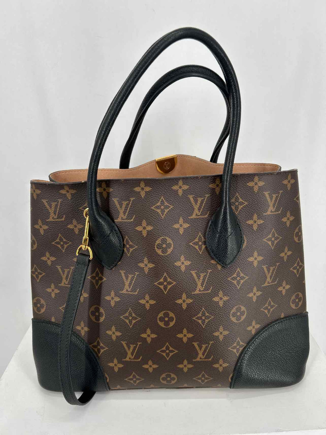 Louis Vuitton Flandrin Monogram & Black Coated Canvas & Leather Like New LUXURY