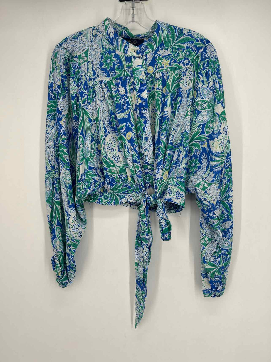 Rachel Roy Size M Blue & White Print NWT Long Sleeve
