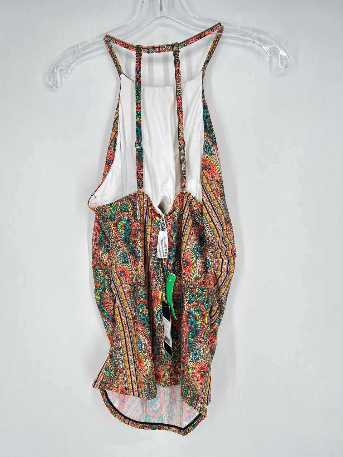 2Chillies Size L Neon Print NWT Swimsuit Top Only